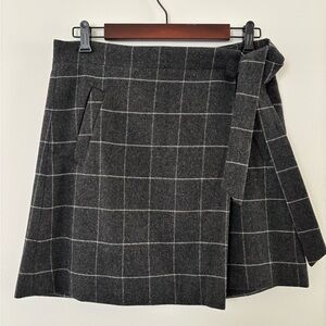 J. Crew Plaid Wrap Skirt
